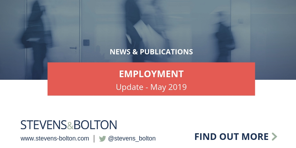 Employment Update - May 2019